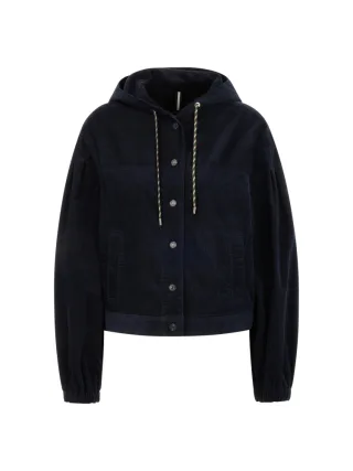 Marc Cain Sports - Cordjacke mit Kapuze navy - Gr. - 38