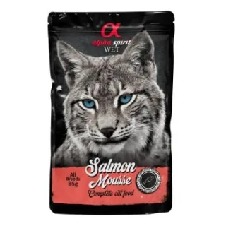 alpha spirit Cat Pouch Mousse 24x85g Lachs