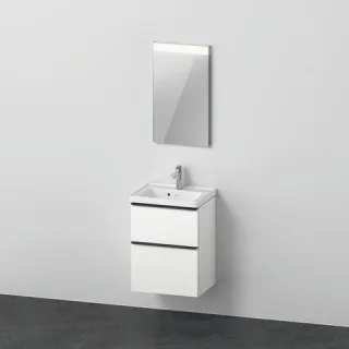 Duravit D-Neo Möbelwaschtisch mit Waschtischunterbau und Spiegel 500x400x2000 mm - DE0143018180000 DE0143018180000