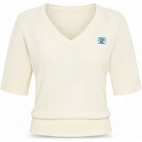 Freeman T. Porter Kurzarmpullover Fidjie Knit Shirt - Damen Shirt - Shirt mit V-Ausschnitt