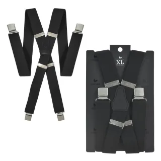 Sir Redman Hosenträger Herren extra lang für Männer mit Bauch XL – schwarz. Die komfortable Lösung für einen sicheren Halt ohne Druck am Hosenbund.