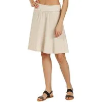Caspar Faltenrock Damen Musselin Midi Rock knielang 100% Baumwolle Made in Italy - Ro037