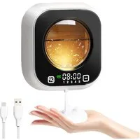 Senmudi Seifenspender Automatischer Seifenspender, 320 ml, 5-stufige Schaumregulierung, (USB-wiederaufladbar, mit Ambientelicht und bis zu 80 Tagen Laufzeit, IPX5 Wasserdicht, Geeignet für Küche, Bad, Büro, Schule, Hotel usw), Es ist das perfekte Ges