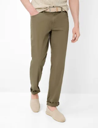 Eurex by Brax Herren Five-Pocket-Hose Style LUKE KHAKI Grün Khaki, grün - khaki, Gr. 52