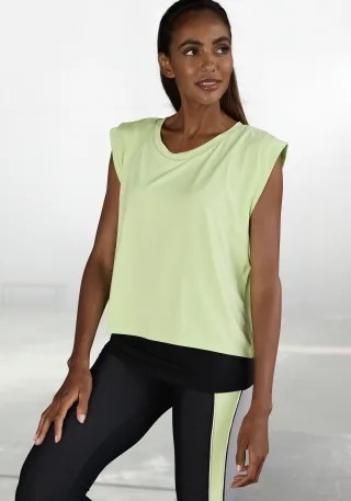 LASCANA ACTIVE 2-in-1-Shirt Sportshirt im doppellagigen Look