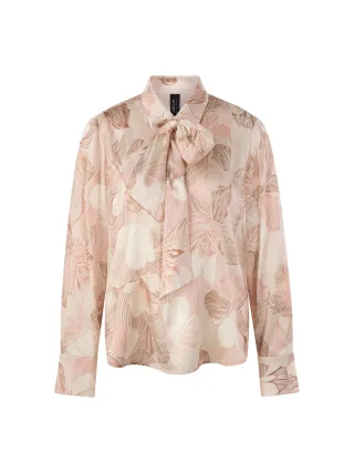 Marc Cain Collections - Schluppenbluse aus Seiden-Mix peach beige - Gr. - 40