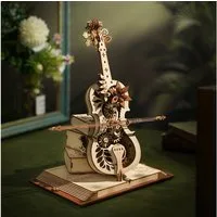 Robotime 3D-Puzzle Magic Cello mit Musik 3D Puzzle, 199 Puzzleteile