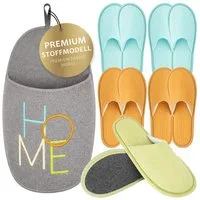 ONVAYA Premium Gästehausschuhe Set-Guest Slippers-Gästepantoffeln Unisex Hausschuh