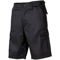 MFH Outdoorhose US Bermuda, BDU, schwarz, mit Seitentaschen
