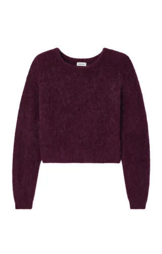 American Vintage - Lockerer Strickpullover violet - Gr. - S