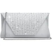 Agger Clutch Glänzende Pailletten Abendtaschen,Envelope Handtasche, für Hochzeit, Party, Bankett, Feiertage