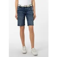 SUBLEVEL Jeansbermudas Damen Jeans Shorts mit Gürtel 5-Pocket, Bermudashorts