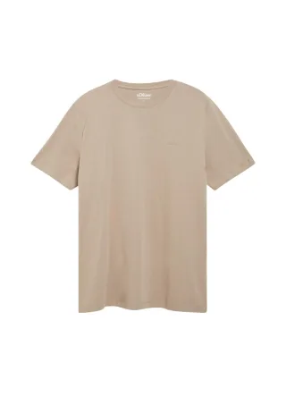 s.Oliver Red Label - T-Shirt Regular Fit beige - Gr. - S