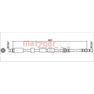 Metzger Bremsschlauch vorne BMW 1er 2er 3er 4er 4112075