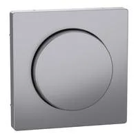 Zentralplatte eds mit Drehknopf Typ MEG5250-6036 für Dimmer, lackierter Thermoplast edelstahl, Retail