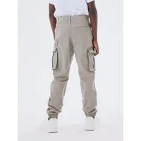 Name It Cargohose NKMRYAN – für Jungen mit verstellbarem Bund und Stretchkomfort unifarben, casual, regular fit, Twill