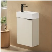EMKE Waschtisch Waschtisch mit Unterschrank 41,7 cm klein Badmöbel für bad und wc (2-St)