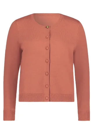 CARTOON - Feinstrickjacke terra cotta - Gr. - 42