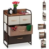 relaxdays Beistellschrank Schubladenschrank vers. Designs A