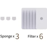 Enabot Wasserspender Rola Wassertank Filter Set, 3-Schichten-Filtration