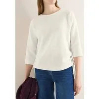 CECIL 3/4 Arm-Pullover mit seitlicher Raffung und Bindebändern