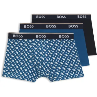 Herren Boss Pack Power Boxershorts in Offenem Blau