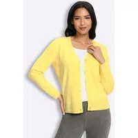 Sieh an! Strickjacke Strickjacke Langarm Jersey