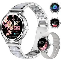 ibettertec Smartwatch Damen, mit Anruffunktion Smartwatch (Fitnessuhr mit Telefonfunktion/WhatsApp Notiz,Smartwatch Fitness Tracker Uhr IP68 Wasserdicht,1.2" HD Voll Touchscreen Fitnessuhr Tracker mit Blutsauerstoff/Pulsmesser/Sportuhr/Schrittzähler/