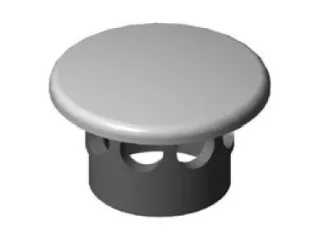 Vitra Push-Open-Ventil Keramik, Weiß, 6398L003-7205 6398L003-7205
