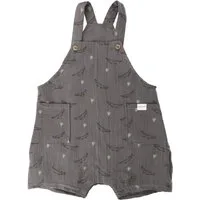 MAXIMO Stoffhose GOTS BABY-Latzshorts, Taschen Musselinstoff, Futter, Windelöffnung (1-tlg) Musselin
