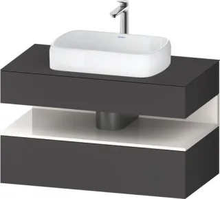 Duravit Qatego Konsolenwaschtischunterbau wandhängend Graphit Matt 1000x550x600 mm - QA4731022490010 QA4731022490010