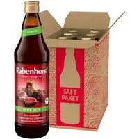 Haus Rabenhorst Saft Rabenhorst Rote Bete BIO 6er Pack (6 x 700 ml), 0,7 l, 6 St.