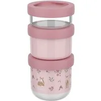 Mepal Kinderbesteck Mepal Mio 550 ml Snackbox stapelbar 3-teilig - Fairy Garden