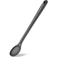 Hoffmann Germany Kochlöffel Rührlöffel Silikon Edelstahl 30 cm anthrazit, Edelstahlkern, geschmacksneutral, 200°C, spülmaschinenfest