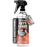 bio-chem Fettlöser mit Alu-Schutzformel - Effektiv, Materialschonend Grillreiniger (Einzelprodukt, [- Fettlöser 0.75 l Handsprayflasche Materialschonend & lebensmittelecht)