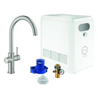 GROHE Blue Professional StarterKit 31323 C-Auslauf Bluetooth/WIFI super steel, 31323DC2 31323DC2