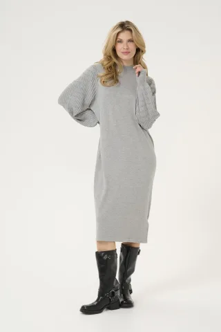 Kleid Loose fit Grey Melange