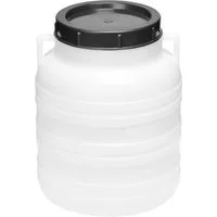 Garronda Regentonne 10L Lebensmittelfass Sauerkrautfass Hobbock Garten GD-0078, Weiß, 10 l, (1-tlg)