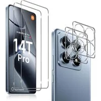 MSM Displayschutzglas 2X Schutzglas (Display + Kamera) für Xiaomi 14T Pro 5G Panzerfolie