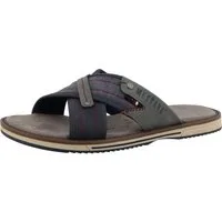 Mustang Shoes Agostino Pantolette Schlupfschuh, Sommerschuh mit modischer Kontrastnaht