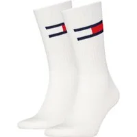 Tommy Hilfiger Socken TH UNI TJ SOCK 2P FLAG (2-Paar, 2 Paar) mit großem Logo