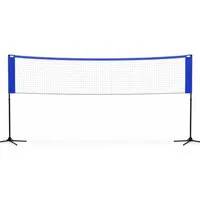 Athlejoy Badmintonnetz Badmintonnetz 3,1 m Tragetasche – Faltbares Netz höhenverstellbar (1-St)