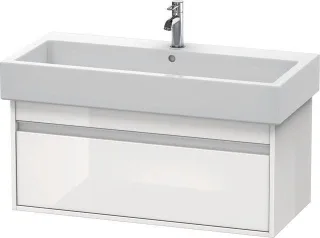 Duravit Ketho Waschtischunterbau wandhängend Weiß Hochglanz 950x440x410 mm - KT668802222 KT668802222