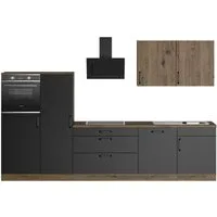 wiho Küchen Küchenzeile Elba, wahlweise mit Hanseatic E-Geräten, Breite 330 cm