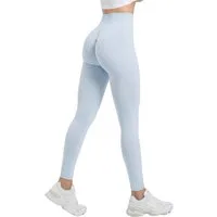 Smilodox Leggings Slayton Scrunch, Seamless Push-Up Sporthose High Waist V-Shape Bund Invisible Scrunch Blickdicht Yogahose, Fitness Gym Yoga Alltag