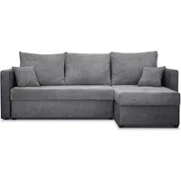 Konstanta Möbelhaus Ecksofa Schlafsofa „ER 1“ 223 x 140 cm mit Bettkasten und Schlaffunktion, mit Bettfunktion und Bettkasten, Federkern