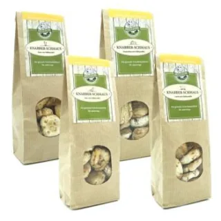 Bellfor Gesunde Hundekekse Knabber-Schmaus im Sparset- 4x100g