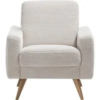 exxpo - sofa fashion Sessel Samso, Loungesessel, elegant und bequem, aktueller Cord Bezug