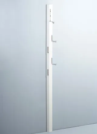 Garderobe DIEGO Hochglanz Weiss 8x185x4 cm