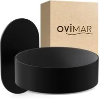 ovimar Haartrocknerhalter Kvitoya, (1-tlg., aus Edelstahl in Schwarz zur Zum Kleben)